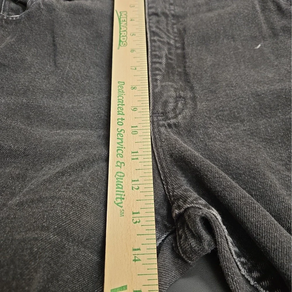 VTG Lee Women's Coal Wash Black Elastic Waist Band Jeans Size 14Med (34x31)